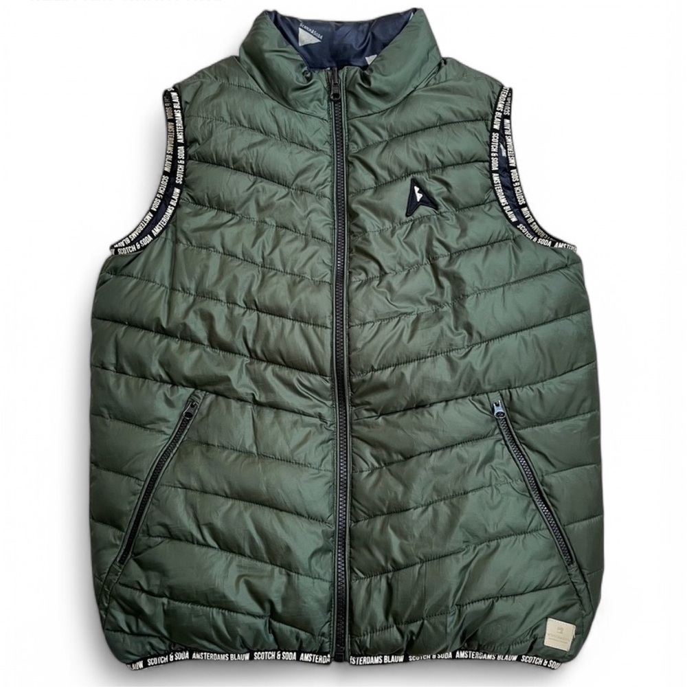 Scotch & Soda Reversible Puffer Vest, Size 12 - Picture 1 of 7